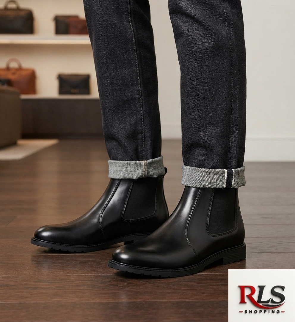 boot2 RLS Classic Black Leather Chelsea Boot - Image 1